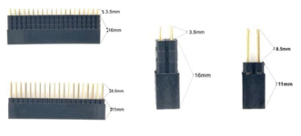HAT Hardware Kit Including GPIO and PoE 2x20 and 2x2 Pin Extra Tall Stacking Headers.png HAT Hardware Kit Including GPIO and PoE 2x20 and 2x2 Pin Extra Tall Stacking Headers.png